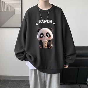5XL华夫格卫衣男大码胖子圆领长袖t恤 HW76417-P30图片