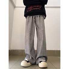 08秋冬季新款条纹阔腿休闲裤褶皱感设计阔腿裤XZ211-1-K2363-P55，男装休闲裤，星座211-1