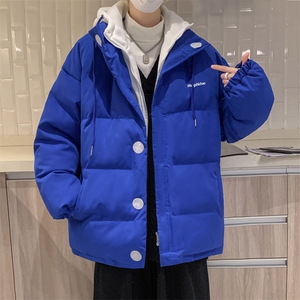 新款克莱因蓝外套男冬季潮棉服情侣装高级感炸街男装 W2411-P90图片