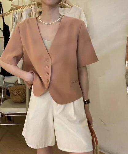 现货夏季薄款西装开衫，女装西装，青菜萝卜