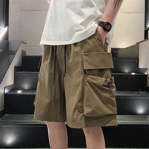 高品夏季工装短裤男纯色宽松大码运动五分裤DSA157B-D607-特P43图片