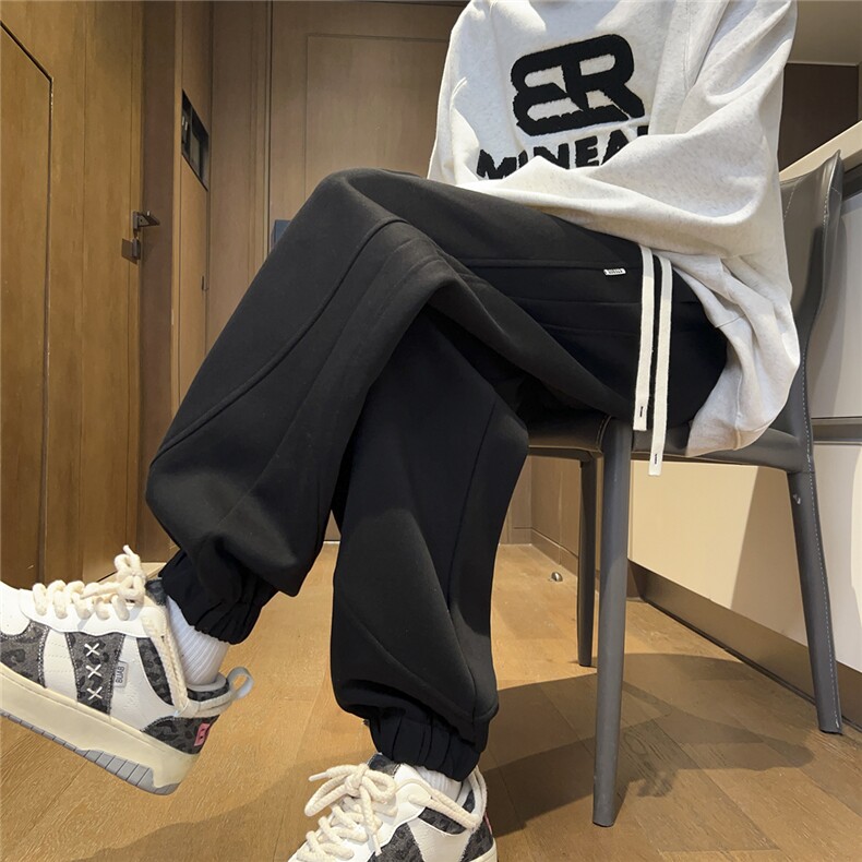 出大货秋季休闲裤男宽松运动裤D329-QM633-P55-控78，女装休闲裤，电商D329