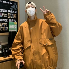 港风J工装大口袋冲锋衣夹克外套登山服1253-P63，男装夹克，星座910-5