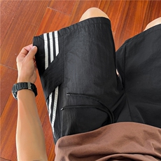 夏季新款美式条纹设计百搭宽松休闲五分裤B315-K25791-特p25控48，男装休闲裤，电商B315