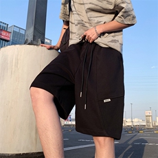 重磅华棉高品质美式高街拼接短裤休闲运动五分裤DK8599-特价P29，男装牛仔裤，电商A007