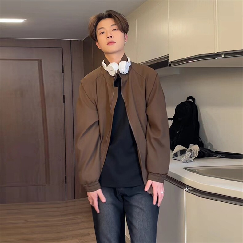 夹克外套男春季潮流美式痞帅男生春夏款休闲上衣JK001-P50限价88,男装夹克,电商A178