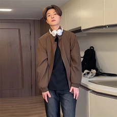 夹克外套男春季潮流美式痞帅男生春夏款休闲上衣JK001-P50限价88，男装夹克，电商A178