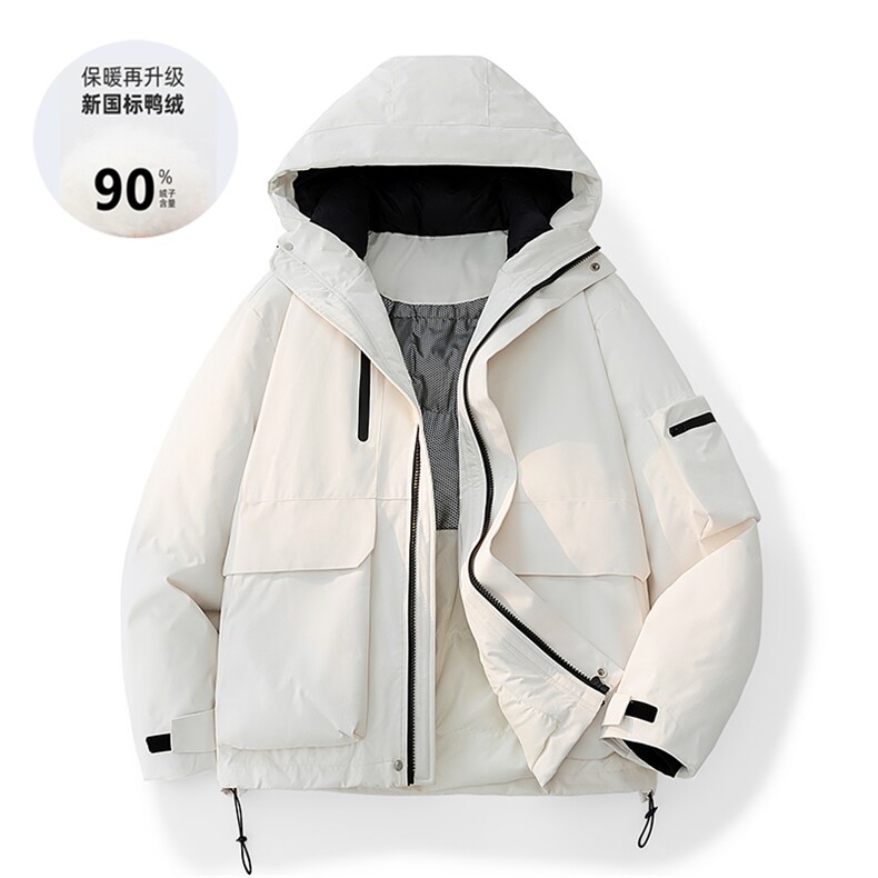 连帽炸街高品质机能羽绒服保暖情侣冬90白鸭绒2025 SYR2607-P270图片