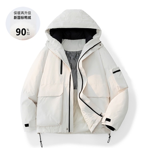 连帽炸街高品质机能羽绒服保暖情侣冬90白鸭绒2025 SYR2607-P270图片