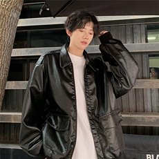 档口图现货加厚加棉皮衣飞行员外套1209-1-JK19-P90主推可谈，男装皮衣，星座1209-1