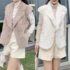 现货皮毛一体马甲，女装马甲，CL.chuling