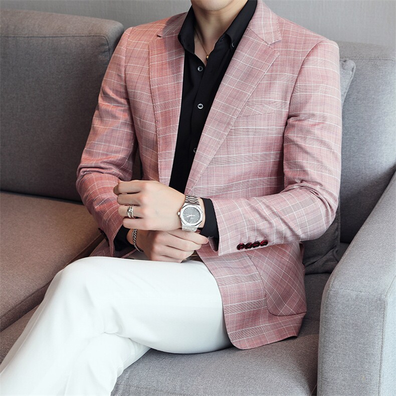 2025春季大货S-5XL男士休闲西装单西外套上衣DX6848P165,男装西服套装,电商D216