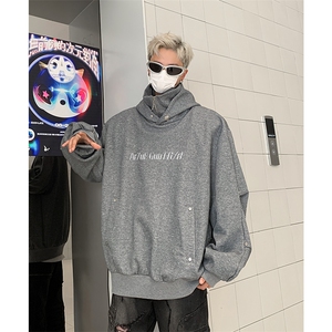 新款卫衣男生春秋款高领连帽外套满天星重磅2024新款秋季衣服WW25图片