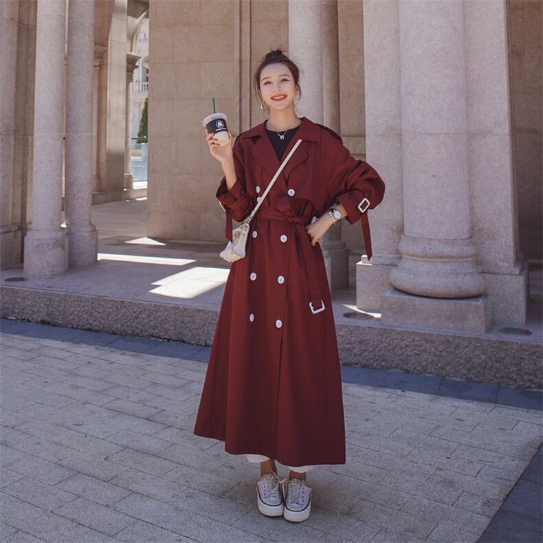 现货2021春秋季新款风衣外套225-2021-P145（控198），女装风衣，浙宝225