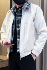 加棉加厚假二件夹克时尚店主小伙风冬季外套男JK2589加棉P90控148，男装夹克，星座301B-1