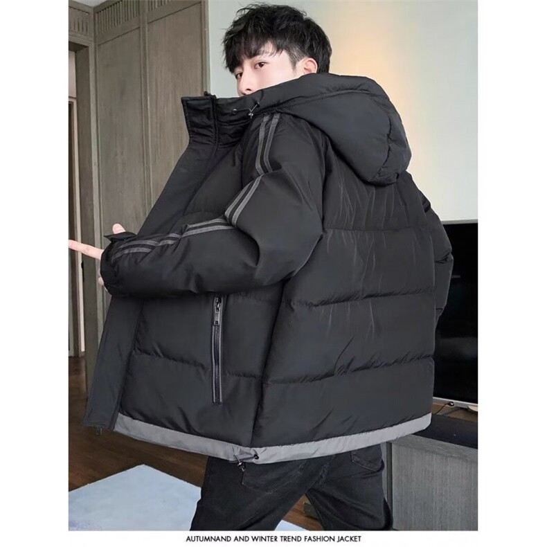 羽绒服男款冬季加厚保暖冬装冬天上衣服潮牌工装帅气短款鸭绒外套,男装羽绒服,星座1210-1