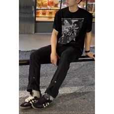 现货在仓！冰丝垂感休闲裤男抖音得物可送样网图-EX50612-批50，男装休闲裤，电商A061