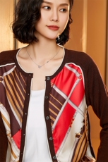 时尚都市风优雅印花真丝衬衫展现女性魅力与气质，女装衬衫，宋氏羊绒