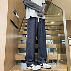 原色牛仔裤男士2025新款秋季潮牌宽松直筒阔腿休闲长裤子H902-P55，男装牛仔裤，星座509