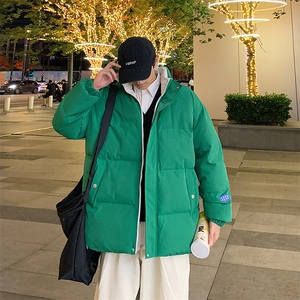 新款百搭设计感纯色港风棉衣M068B-P90控148图片