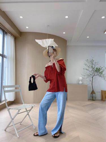 纯苎麻小衫。，女装，D壹