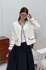 小香风法式短外套复古气质2025年春新款圆领高级感短上衣，女装短外套，2C229