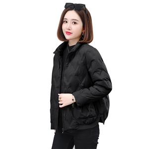 时尚气质休闲短款翻领羽绒服女冬装新款保暖外套图片