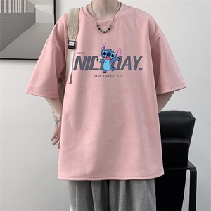 麂皮绒短袖t恤男大码半袖男 JD82173-P25图片