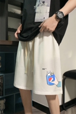 HD74262-P22华夫格短裤男大码宽松五分裤男直筒中裤，男装休闲裤，电商A040