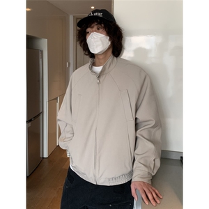 春新品两面穿哈灵顿 美式复古基础款潮流夹克衫男女同款JKB08图片