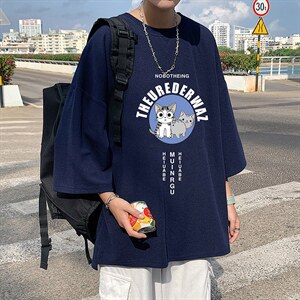 Q11160-P30春夏季七分袖t恤男大码五分袖男短袖中袖，男装T恤，电商A040