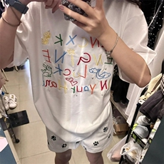 刺绣+钉珠纯棉短袖ZX0230-P35，男装T恤，星座313A(原308A-2)