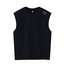 280g双纱无袖夏季凉爽速干纯色运动篮球背心短袖男士，男装T恤，航轩羊绒