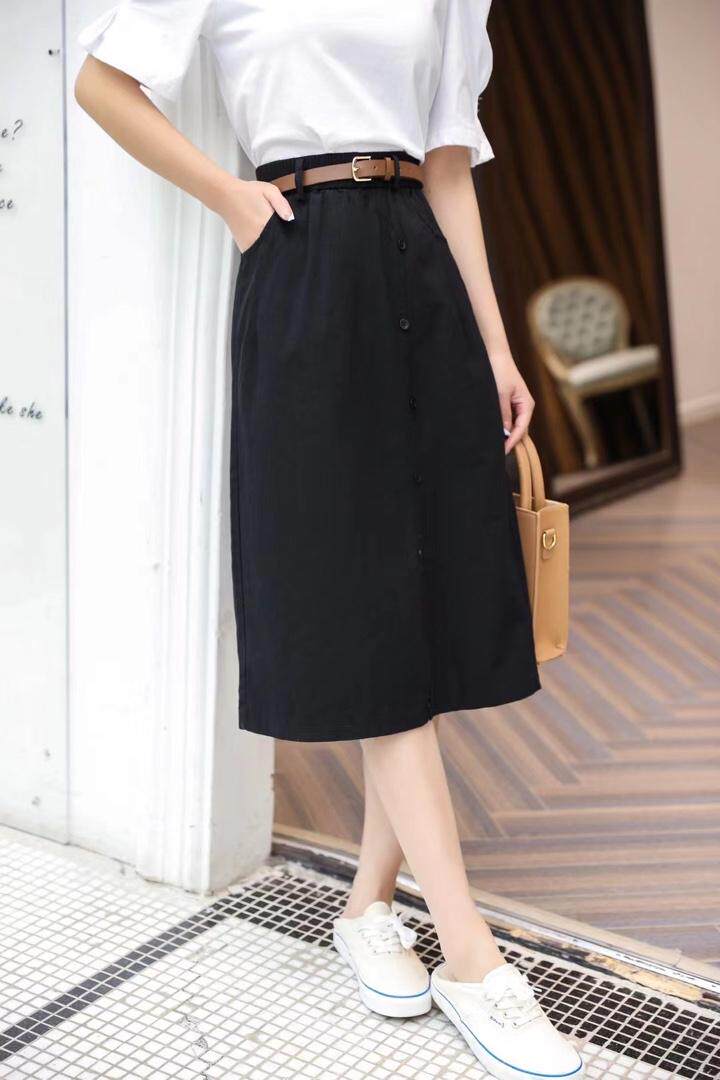 半裙水洗棉，女装半身裙，DCXY 超越