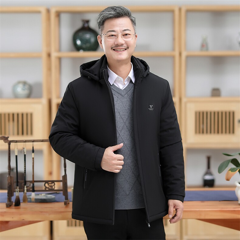 男士2023年冬季新款连帽棉衣外套修身时尚休闲上衣,男装棉衣,电商B360