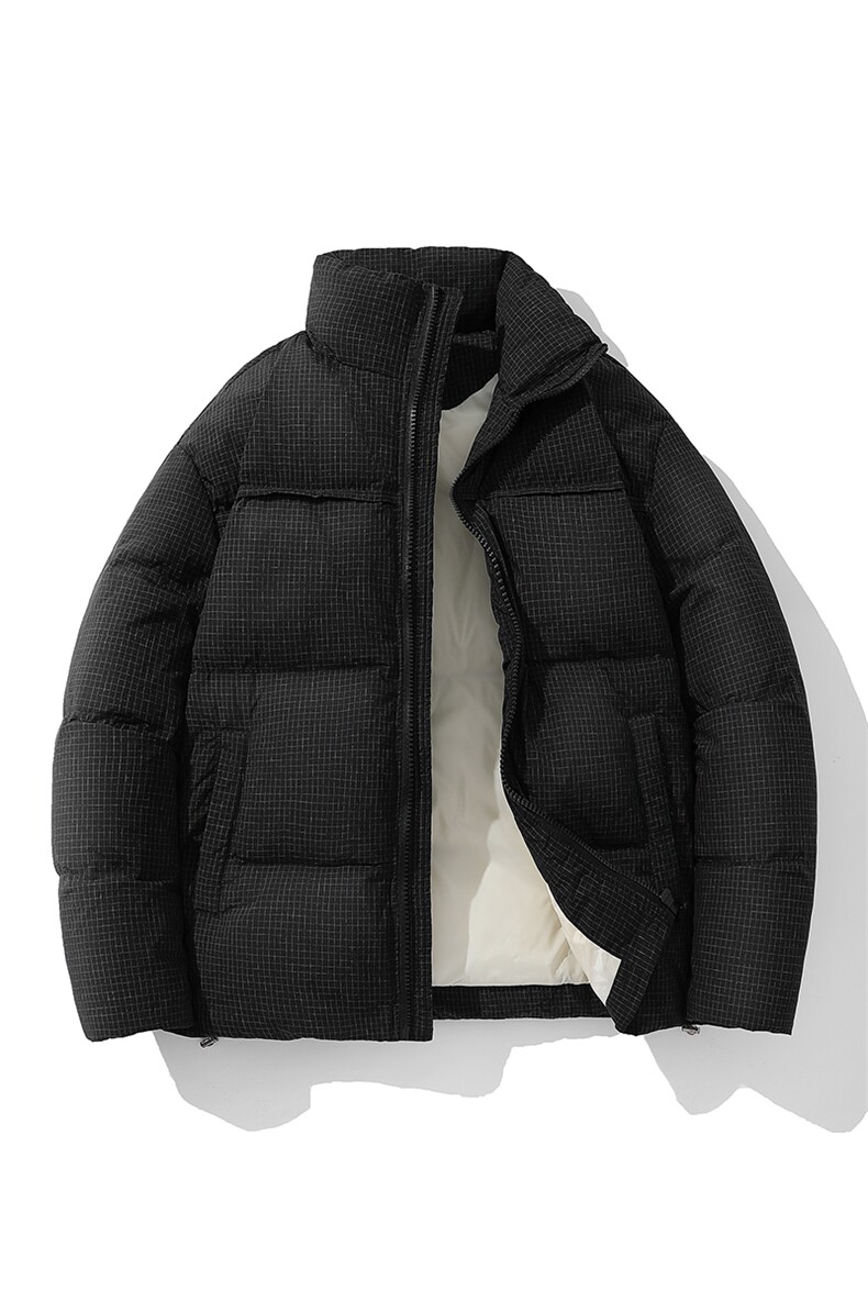 新标90白鸭绒简约休闲立领外套纯色加厚羽绒服ESY0212-P210,男装羽绒服,电商B306