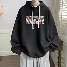连帽卫衣男大码运动服帽衫外套WY2250-P35加绒款-P40，男装卫衣，电商A040