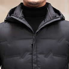 冬季鸭绒羽绒服男新款翻领厚款男士休闲冬装外套KCN7611-32-P235，男装羽绒服，电商B212（原钱塘6029）
