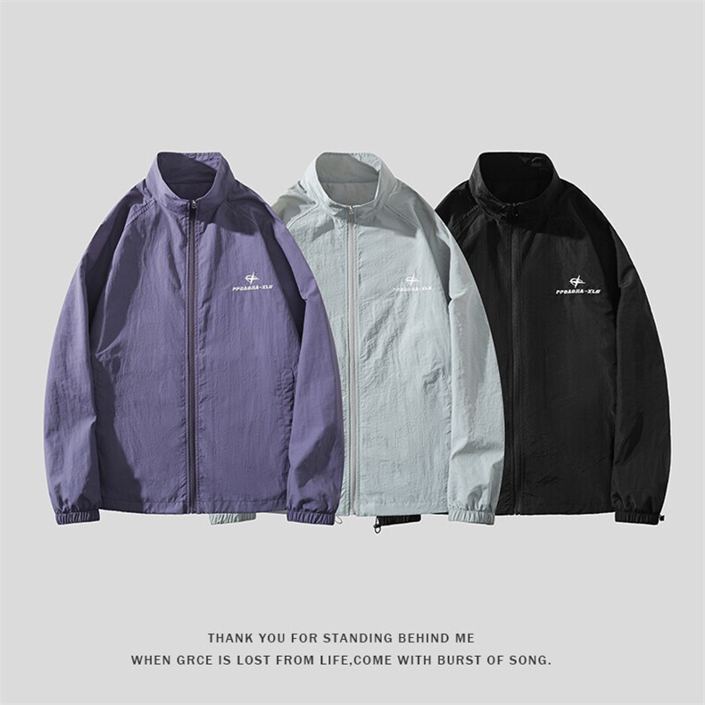 特批P42无差价2025夏季新款面料：锦纶J2601，男装防晒衣，电商A001