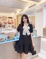 蝴蝶结连衣裙，女装连衣裙，时代公主