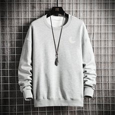 S6055-P35加绒-P40秋季圆领卫衣男大码韩版宽松长袖外套男，男装卫衣，电商A040A