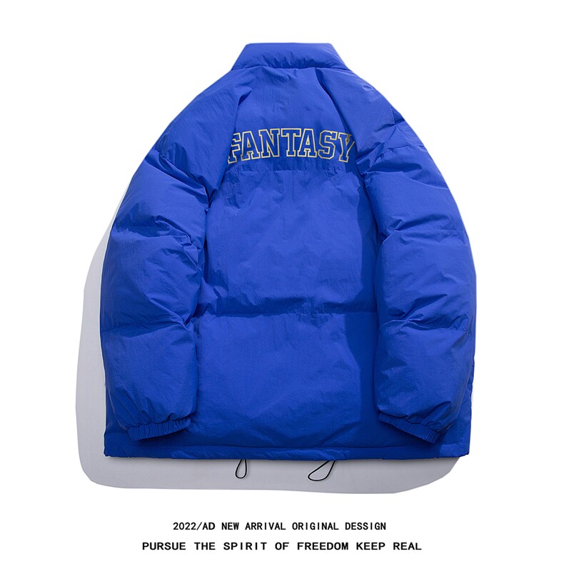 白鸭绒白底冬季新款简约印花百搭立领羽绒服YR184P195K258,男装羽绒服,电商A247-1