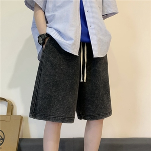 2026春夏纯棉重磅水洗做旧拼接短裤 XZ604-DK101-P45控58图片