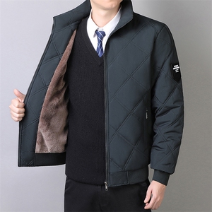 3色跨镜公版羽绒棉服可二开中老年加绒图片