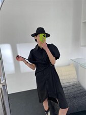 夏季新款衬衫不规则连衣裙，女装衬衫，JY.OUBEN