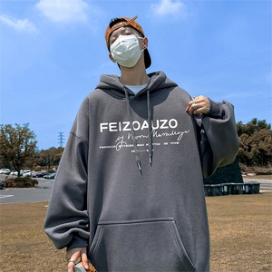 抖音得物供货 可提供视频 春装重磅美式宽松连帽卫衣DL2455图片