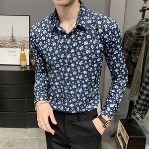312A-5-136-P55  店主英伦韩版潮流衬衫休闲修身上衣图片
