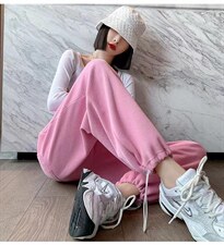 2022秋季新款时尚百搭运动风休闲宽松休闲裤，女装休闲裤，L·H·X