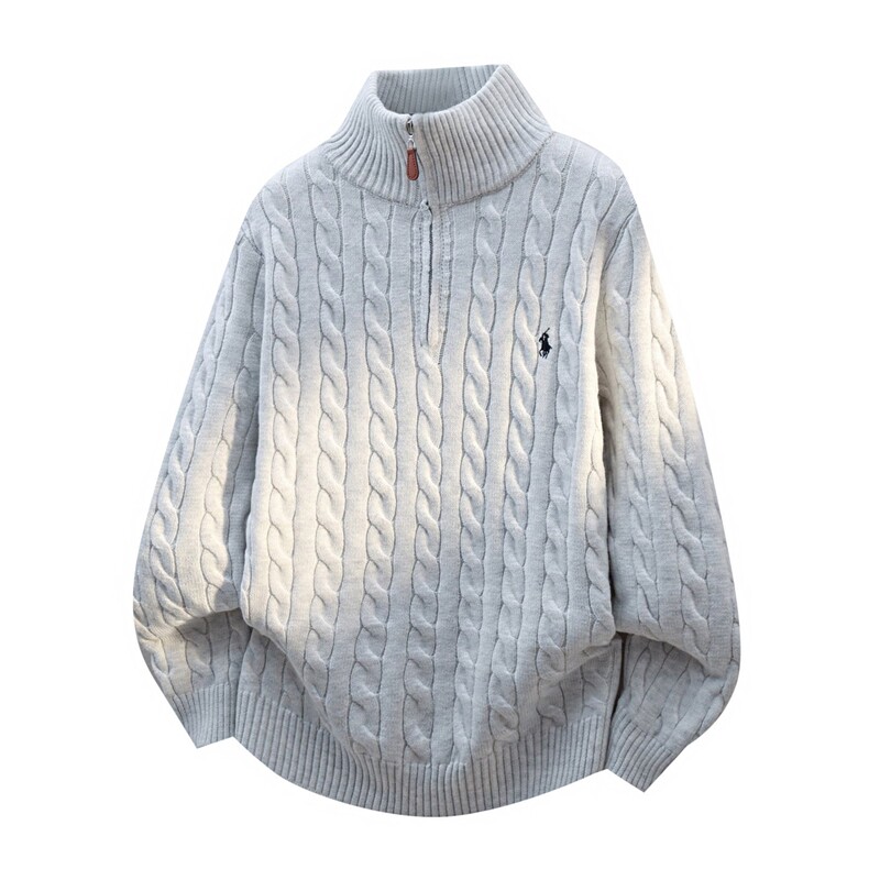 MY7356-TP55高品质半拉链针织衫打底衫长袖半高领毛衣外套，男装T恤，电商A320