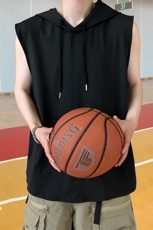 M-8XL特大码冰丝速干连帽背心男篮球运动无袖健身服坎肩TDX315P35，男装背心/马甲，电商D206-1